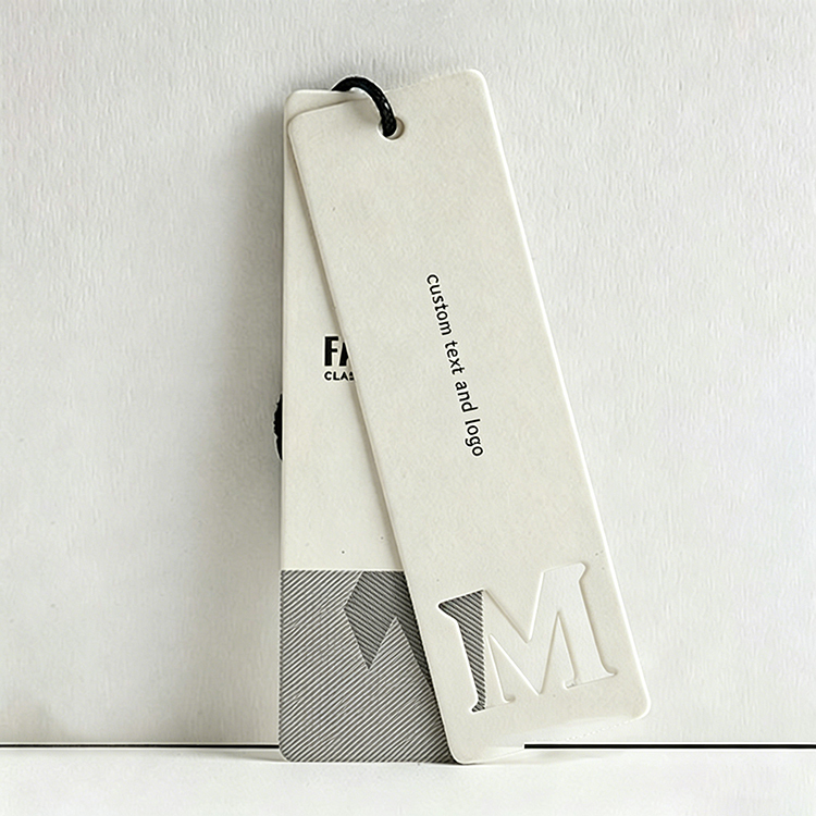 Luxury Black Card Swing Tags with Custom Gold Foil Printing 
