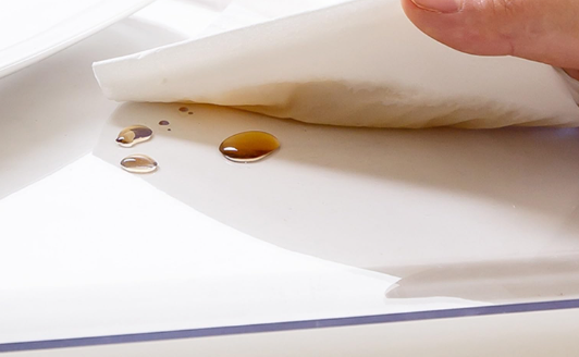 PVC transparent film used in tablecloths  
