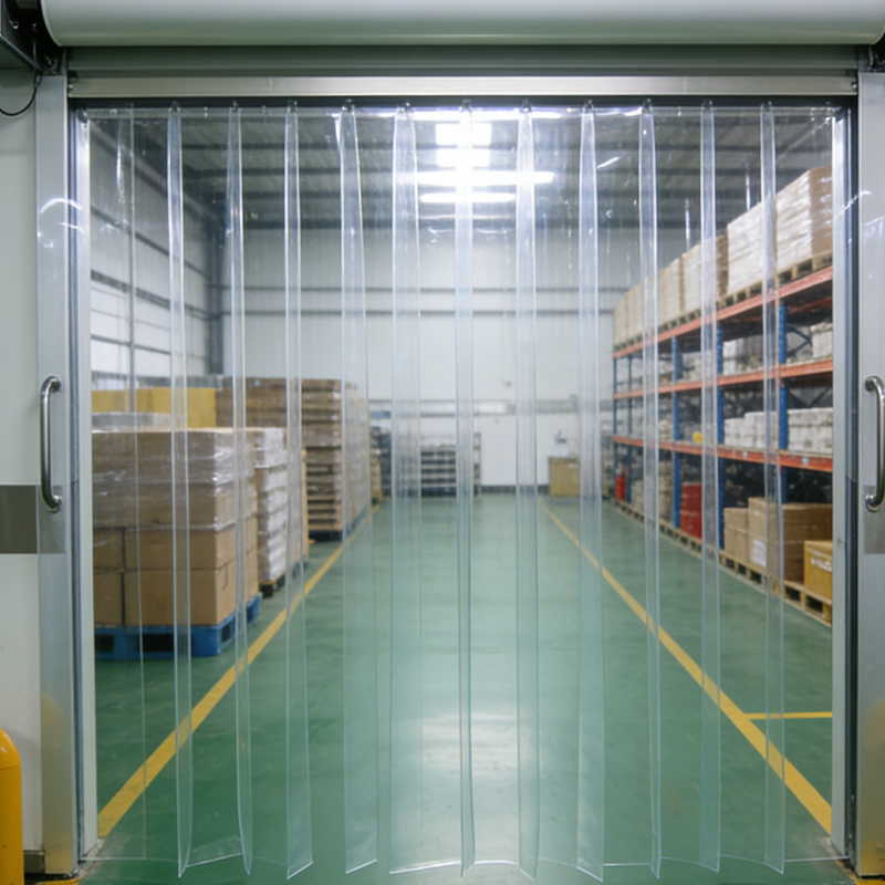 Factory Plastic Strip Doors curtain for Workshop and Production Area Separation Factory Plastic Strip Doors curtain for Workshop  Factory Plastic Strip Doors curtain
