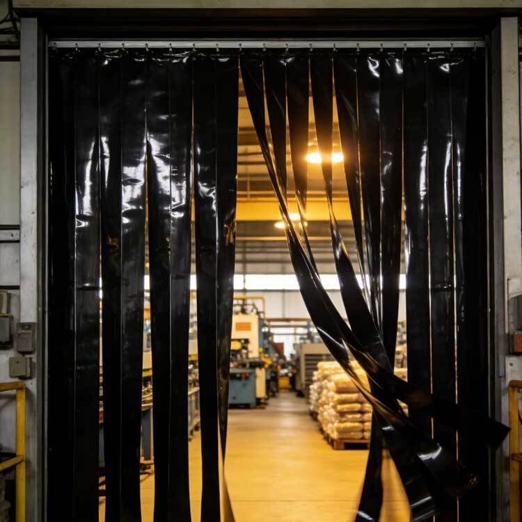 High-Efficiency Application of Black PVC Strip Curtains in Five Major Industrial High-Efficiency Application of Black PVC Strip Curtains in Five Major Industrial Black PVC Strip Curtains