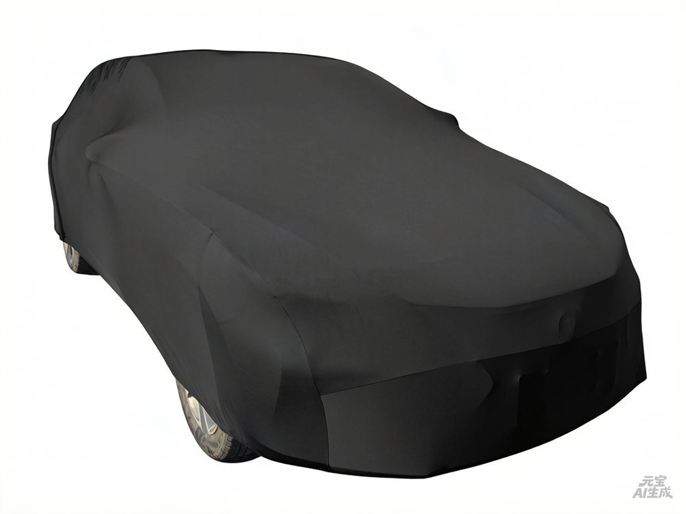 Stretch spandex form-fitting indoor car cover with fleece lining