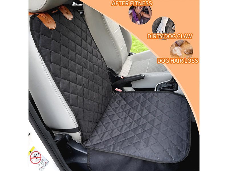 Universal front seat dog cover with non slip backing