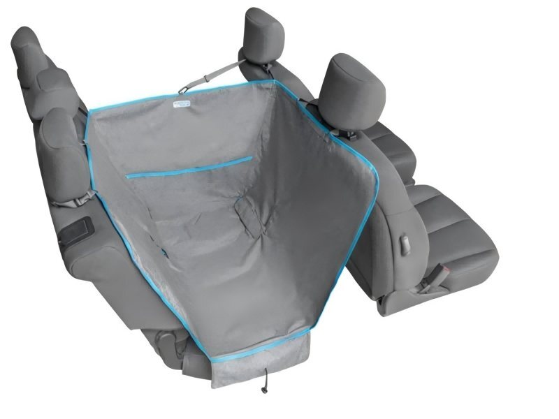 Waterproof dog hammock with weighted bead anchors
