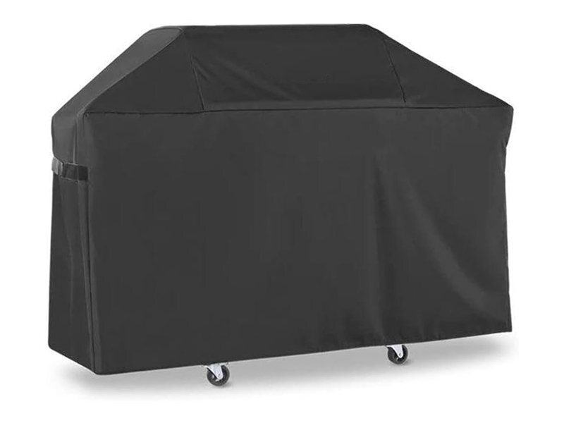 Heavy duty waterproof BBQ grill cover with adjustable straps