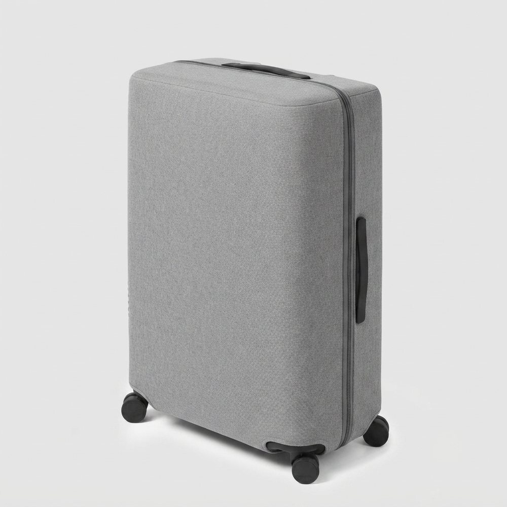 Anti theft elastic luggage cover with puncture resistant zipper