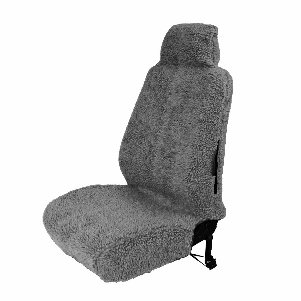 Faux sheepskin thermal seat covers for motorhomes