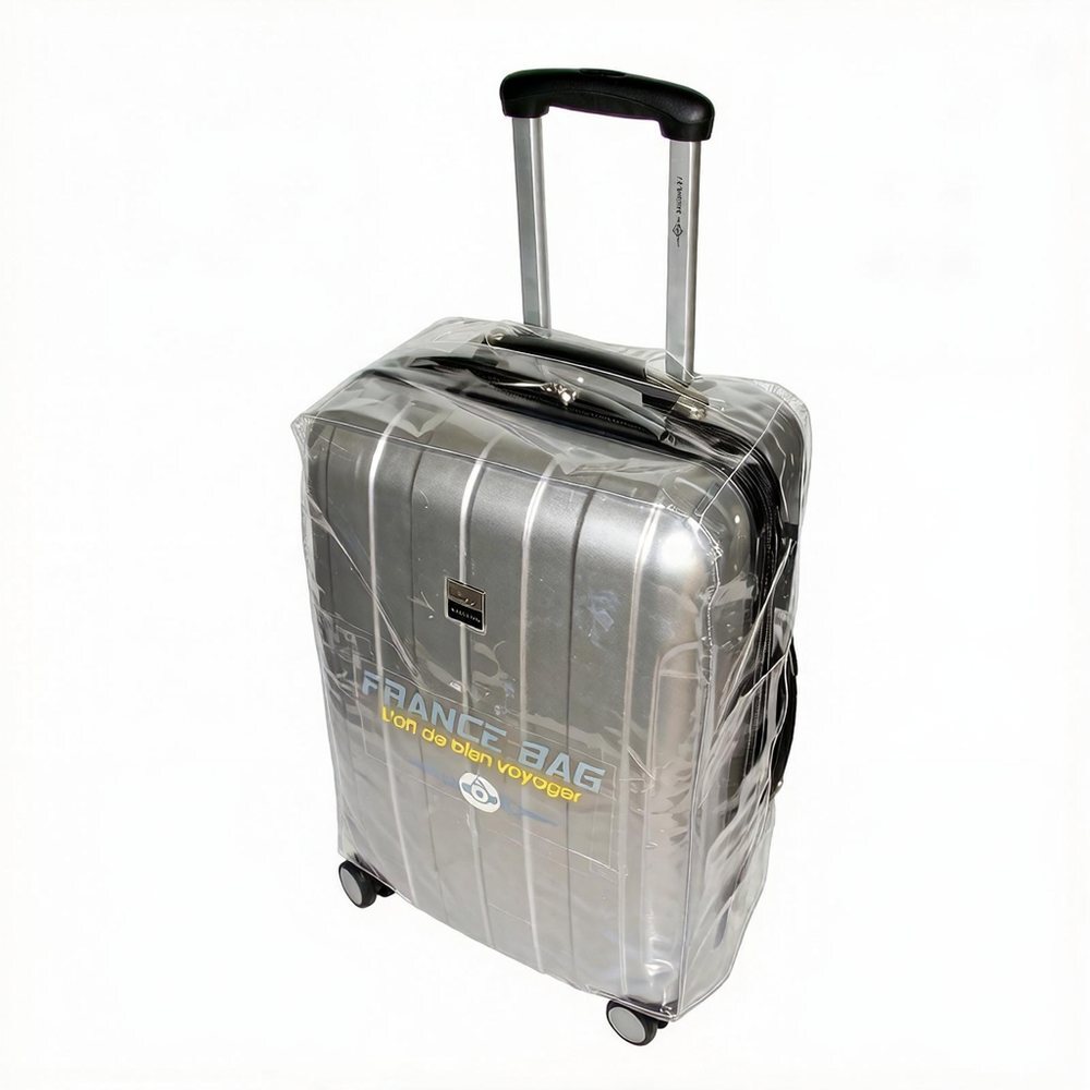 Clear PVC suitcase protector cover for scratch protection