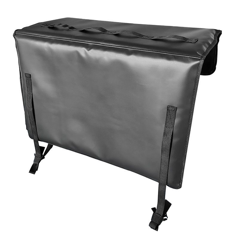 Non-slip strap fit tailgate pad with adjustable straps