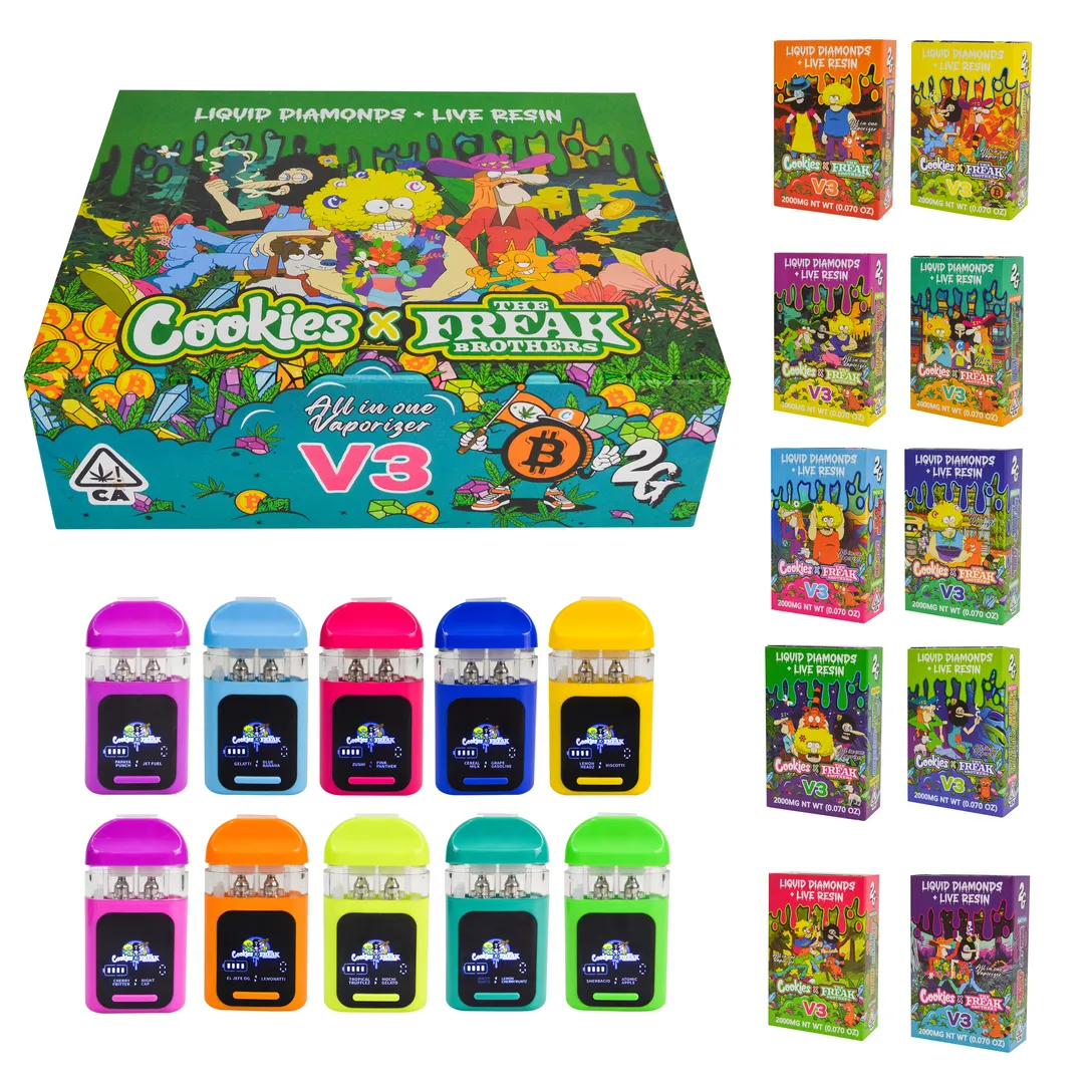 cookies x the freak brothers disposable vape Best Cookies The Freak Brothers V3 Disposable NewFlavors USA STOCK