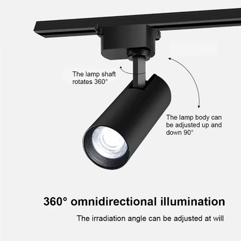 XZM LED Track Light 40W Warm White LED COB Spotlight Commercial Lighting Suitable for clothing stores, supermarkets, indoor corridor track lighting XZM 40W Warm White LED COB Track Light for Commercial Use LED Track Light, 40W Spotlight, Commercial Lighting, COB Lighting, Indoor Lighting