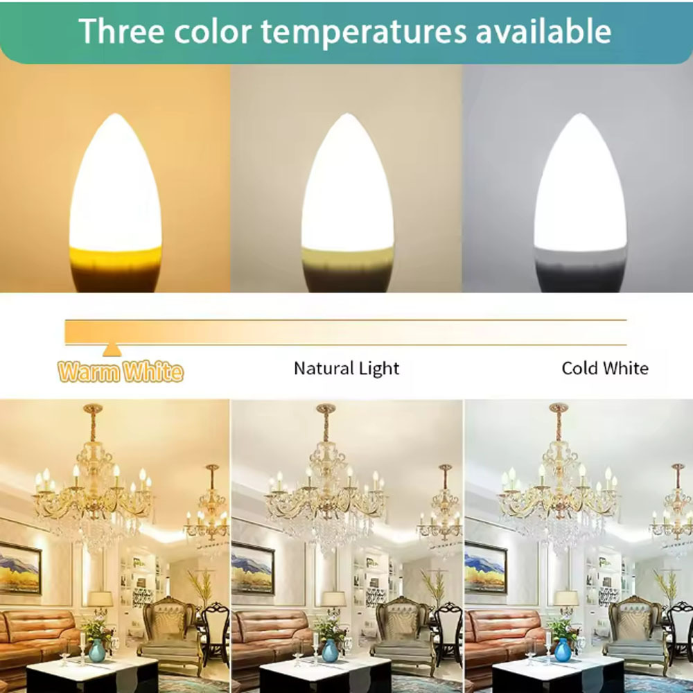 XZM Eye-Protected E27/E14 LED Bulb, High CRI 80, 10W Standard Candle Bulb, White light 6500K, C35 40W Halogen Equivalent Decorative Light Replacement for Chandelier Lighting XZM E27/E14 10W LED Bulb, Eye-Protective 6500K White Light LED Bulb, Eye-Protected, 6500K, Candle Bulb, Chandelier Light,led,led light