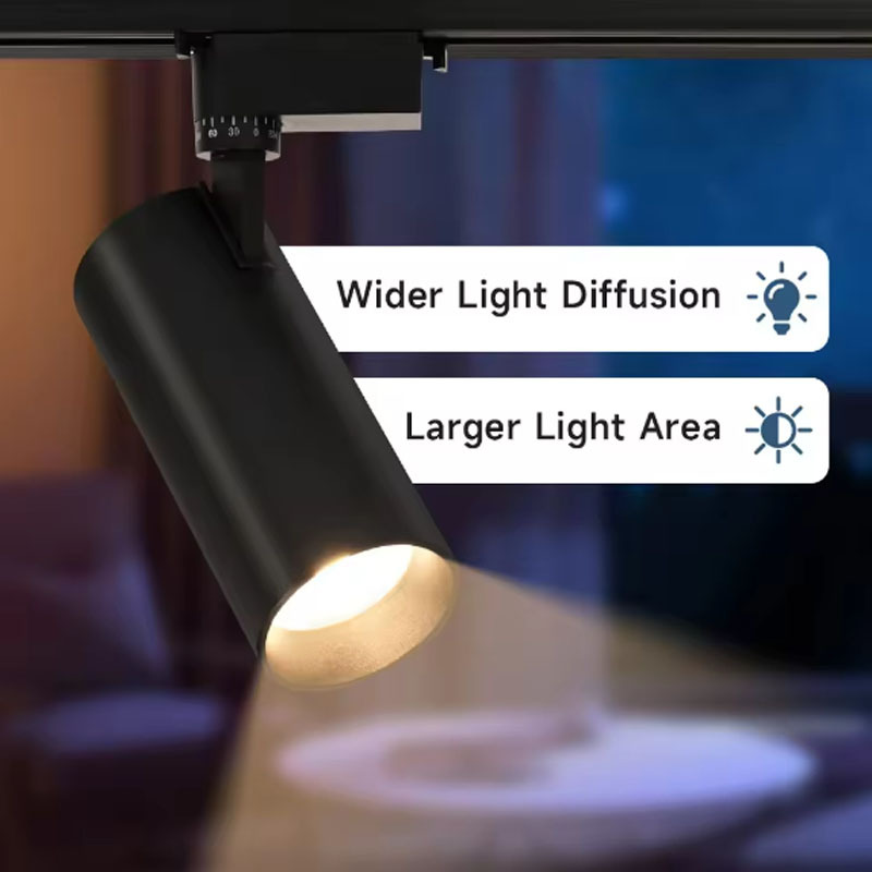 XZM LED Track Light 40W Warm White LED COB Spotlight Commercial Lighting Suitable for clothing stores, supermarkets, indoor corridor track lighting XZM 40W Warm White LED COB Track Light for Commercial Use LED Track Light, 40W Spotlight, Commercial Lighting, COB Lighting, Indoor Lighting