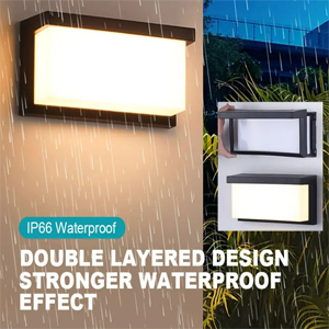 XZM Outdoor Wall Lights, LED wall light 12W Sconce Ip65 Waterproof 3000K Warm White Outdoor Light Fixtures Wall Mount Outside Lights for House Garden Front Bathroom Garage XZM Outdoor Wall Lights 12W LED Sconce IP65 Waterproof 3000K Warm White outdoor wall lights, LED wall light, waterproof fixtures, garden lighting, wall mount light