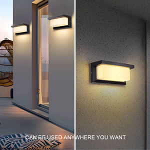 XZM Outdoor Wall Lights, LED wall light 12W Sconce Ip65 Waterproof 3000K Warm White Outdoor Light Fixtures Wall Mount Outside Lights for House Garden Front Bathroom Garage XZM Outdoor Wall Lights 12W LED Sconce IP65 Waterproof 3000K Warm White outdoor wall lights, LED wall light, waterproof fixtures, garden lighting, wall mount light