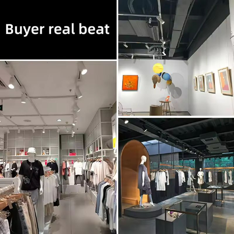 XZM LED Track Light 40W Warm White LED COB Spotlight Commercial Lighting Suitable for clothing stores, supermarkets, indoor corridor track lighting XZM 40W Warm White LED COB Track Light for Commercial Use LED Track Light, 40W Spotlight, Commercial Lighting, COB Lighting, Indoor Lighting