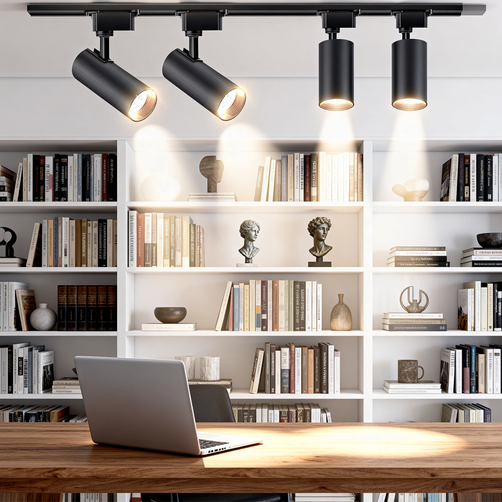 XZM LED Track Light 40W Warm White LED COB Spotlight Commercial Lighting Suitable for clothing stores, supermarkets, indoor corridor track lighting XZM 40W Warm White LED COB Track Light for Commercial Use LED Track Light, 40W Spotlight, Commercial Lighting, COB Lighting, Indoor Lighting