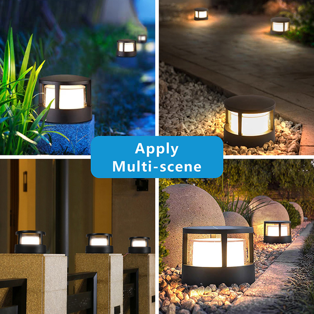 XZM Modern LED Wall Lamp, Black Aluminum, 12W, Waterproof IP66, Square and Round Design, High-Transparency Lampshade, Outdoor Indoor Lighting for Porch, Balcony, Garden XZM Modern LED Wall Lamp - Black Aluminum, 12W, Waterproof IP66 LED Wall Lamp, Black Aluminum, Waterproof Lighting, Outdoor Indoor Lamp, High-Transparency Lampshade