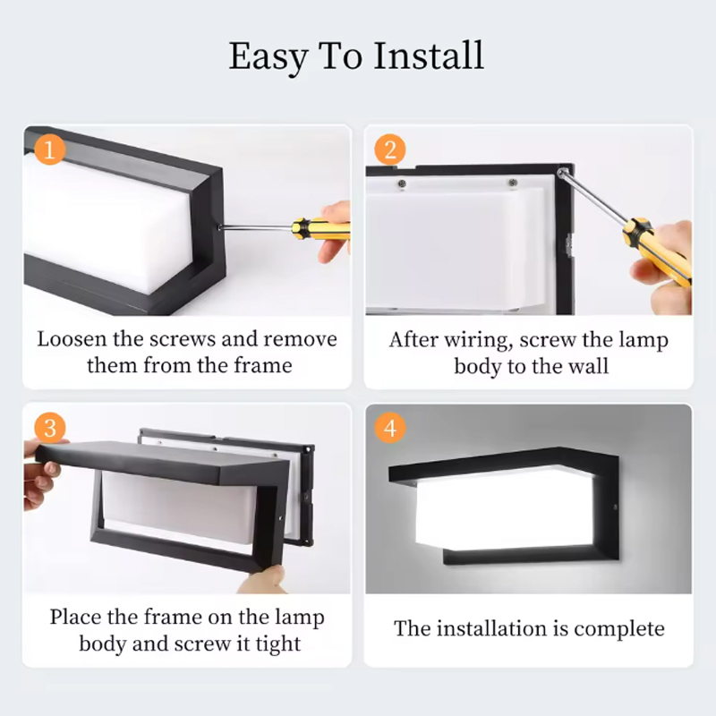 XZM Outdoor Wall Lights, LED wall light 12W Sconce Ip65 Waterproof 3000K Warm White Outdoor Light Fixtures Wall Mount Outside Lights for House Garden Front Bathroom Garage XZM Outdoor Wall Lights 12W LED Sconce IP65 Waterproof 3000K Warm White outdoor wall lights, LED wall light, waterproof fixtures, garden lighting, wall mount light