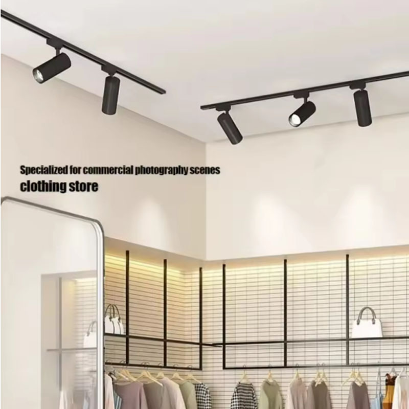 XZM LED Track Light 40W Warm White LED COB Spotlight Commercial Lighting Suitable for clothing stores, supermarkets, indoor corridor track lighting XZM 40W Warm White LED COB Track Light for Commercial Use LED Track Light, 40W Spotlight, Commercial Lighting, COB Lighting, Indoor Lighting