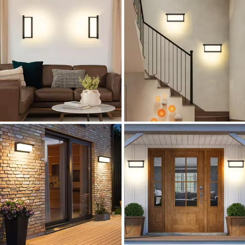 XZM Outdoor Wall Lights, LED wall light 12W Sconce Ip65 Waterproof 3000K Warm White Outdoor Light Fixtures Wall Mount Outside Lights for House Garden Front Bathroom Garage XZM Outdoor Wall Lights 12W LED Sconce IP65 Waterproof 3000K Warm White outdoor wall lights, LED wall light, waterproof fixtures, garden lighting, wall mount light