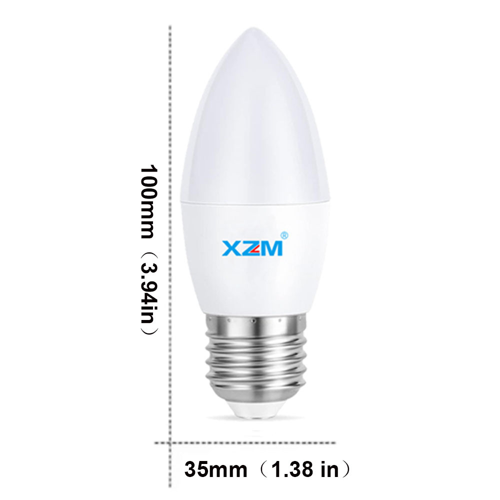 XZM Eye-Protected E27/E14 LED Bulb, High CRI 80, 10W Standard Candle Bulb, White light 6500K, C35 40W Halogen Equivalent Decorative Light Replacement for Chandelier Lighting XZM E27/E14 10W LED Bulb, Eye-Protective 6500K White Light LED Bulb, Eye-Protected, 6500K, Candle Bulb, Chandelier Light,led,led light