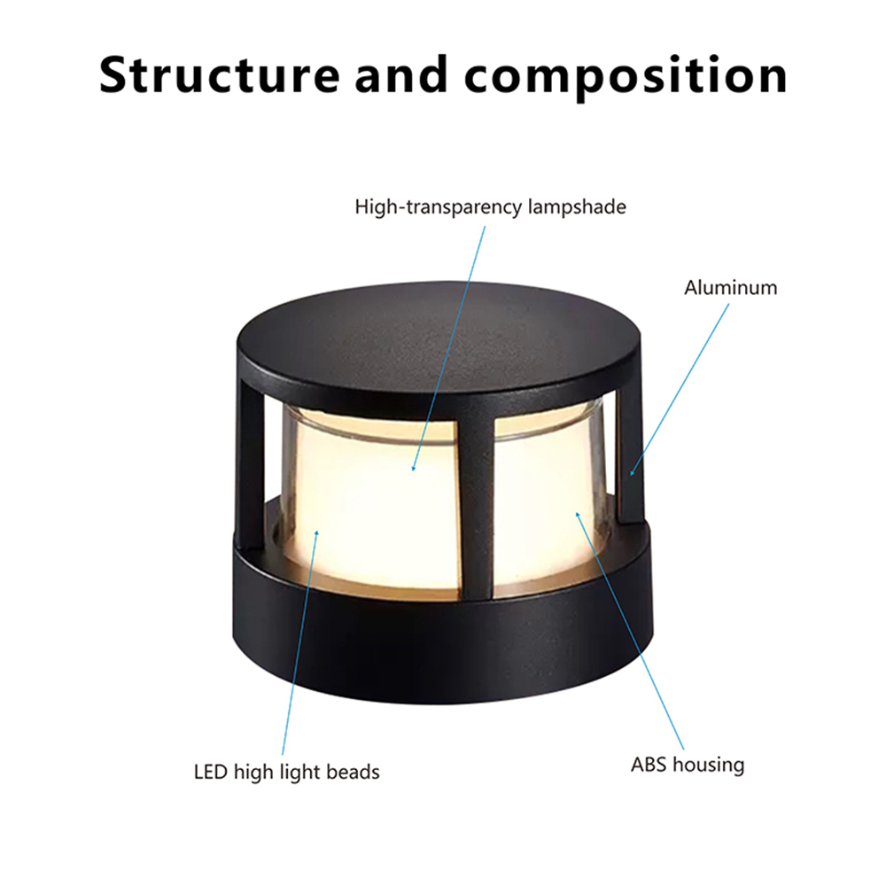 XZM Modern LED Wall Lamp, Black Aluminum, 12W, Waterproof IP66, Square and Round Design, High-Transparency Lampshade, Outdoor Indoor Lighting for Porch, Balcony, Garden XZM Modern LED Wall Lamp - Black Aluminum, 12W, Waterproof IP66 LED Wall Lamp, Black Aluminum, Waterproof Lighting, Outdoor Indoor Lamp, High-Transparency Lampshade
