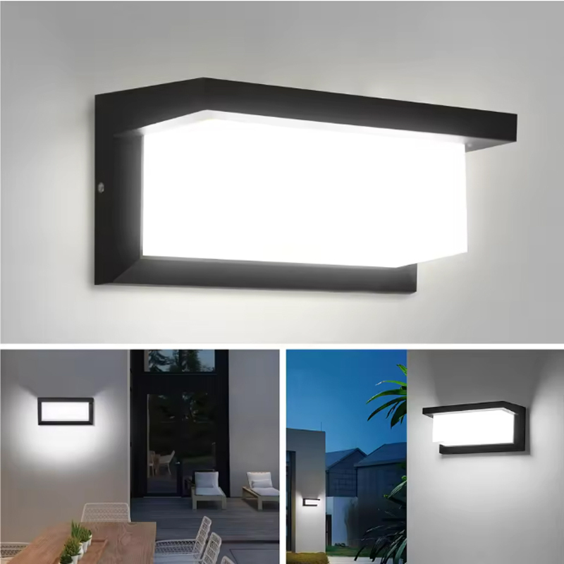XZM Outdoor Wall Lights, LED wall light 12W Sconce Ip65 Waterproof 3000K Warm White Outdoor Light Fixtures Wall Mount Outside Lights for House Garden Front Bathroom Garage XZM Outdoor Wall Lights 12W LED Sconce IP65 Waterproof 3000K Warm White outdoor wall lights, LED wall light, waterproof fixtures, garden lighting, wall mount light