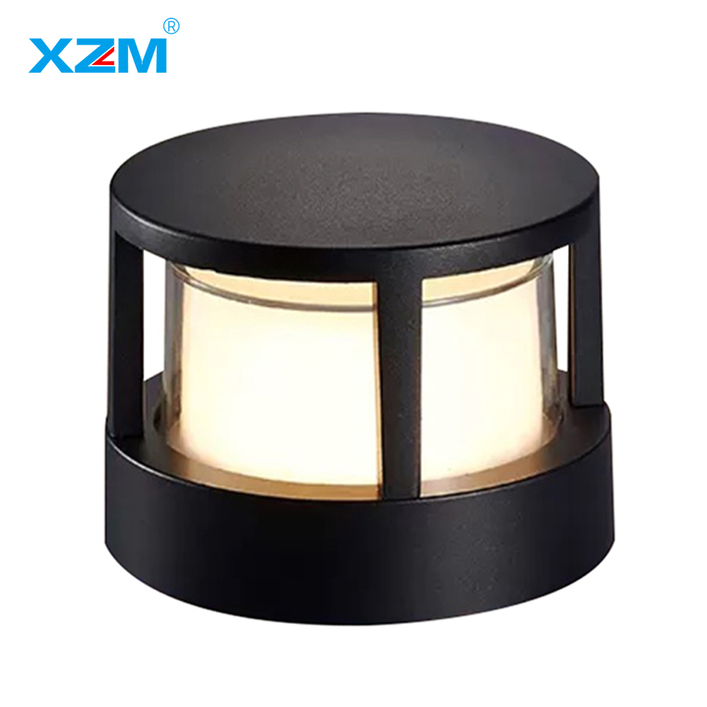 XZM Modern LED Wall Lamp, Black Aluminum, 12W, Waterproof IP66, Square and Round Design, High-Transparency Lampshade, Outdoor Indoor Lighting for Porch, Balcony, Garden XZM Modern LED Wall Lamp - Black Aluminum, 12W, Waterproof IP66 LED Wall Lamp, Black Aluminum, Waterproof Lighting, Outdoor Indoor Lamp, High-Transparency Lampshade