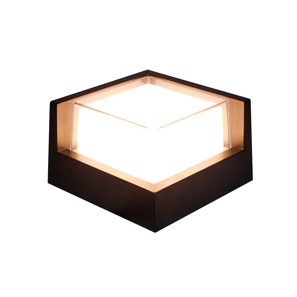 XZM LED wall light, 12W 3000K/6000K, modern outdoor porch light, 1000 lumens, double-layer aluminum square exterior wall mount, IP65 waterproof, suitable for house, balcony, porch and garden decoration XZM LED Wall Light 12W 3000K/6000K Modern Outdoor Porch Light LED wall light, outdoor porch light, waterproof wall light, aluminum exterior light,outdoor wall light
