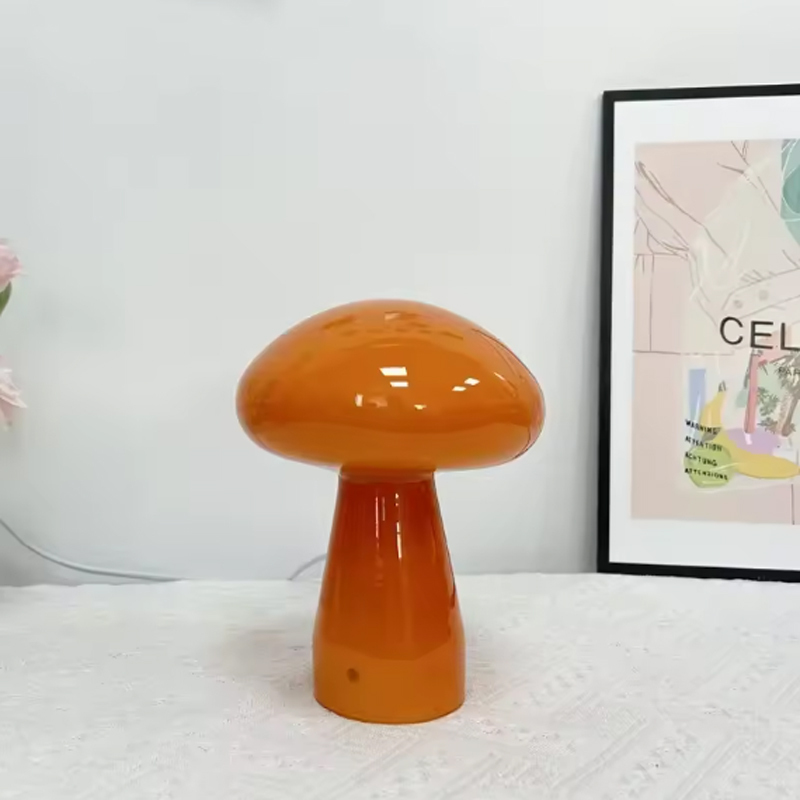 Eye-Caring Flicker-Free Soft Warm Glow Dimmable Retro Mushroom Bedside Lamp, Hand Blown Glass No Glare Low Blue Light Quiet Operation, for Bedroom Nightstand Nursery Reading Nook Kids Room, Plug-in Dimmable Lamp Vintage Mid-Century Hand Blown Glass Orange Mushroom Lamp | Dimmable Soft Ambient Glow Bedside Decor Lamp Cordless lamp, Rechargeable LED, Touch control, Dimmable light, Eye-caring,Mushroom Table Lamp,Macaron Desk Lamp,Mushroom Lamp,Glass Mushroom Lamp,Vintage Mushroom Lamp,Mid-Century Mushroom Lamp,Orange Mushroom Lamp,Hand Blown Glass Lamp,Retro Mushroom Table Lamp,Decorative Mushroom Lamp,Bedside Mushroom Lamp,Ambient Mushroom Lamp