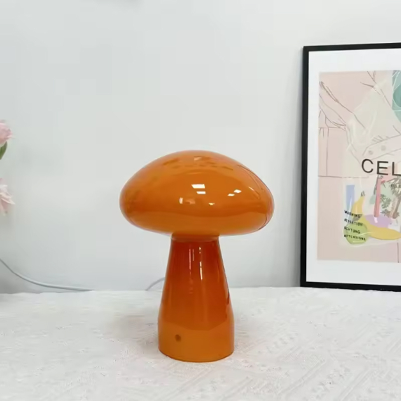 Eye-Caring Flicker-Free Soft Warm Glow Dimmable Retro Mushroom Bedside Lamp, Hand Blown Glass No Glare Low Blue Light Quiet Operation, for Bedroom Nightstand Nursery Reading Nook Kids Room, Plug-in Dimmable Lamp Vintage Mid-Century Hand Blown Glass Orange Mushroom Lamp | Dimmable Soft Ambient Glow Bedside Decor Lamp Cordless lamp, Rechargeable LED, Touch control, Dimmable light, Eye-caring,Mushroom Table Lamp,Macaron Desk Lamp,Mushroom Lamp,Glass Mushroom Lamp,Vintage Mushroom Lamp,Mid-Century Mushroom Lamp,Orange Mushroom Lamp,Hand Blown Glass Lamp,Retro Mushroom Table Lamp,Decorative Mushroom Lamp,Bedside Mushroom Lamp,Ambient Mushroom Lamp