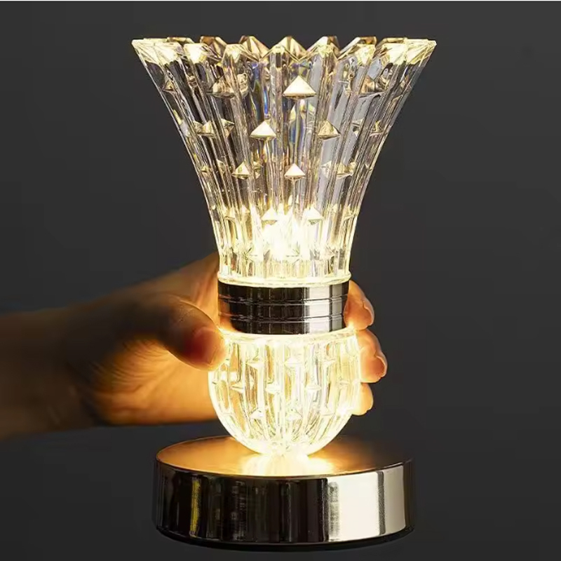 Luxury Sparkling Crystal Cordless Rechargeable 3 Color Dimmable Badminton Shape LED Table Lamp, Diamond Cut Lampshade Polished Gold Base Flicker-Free Glow, for Bedroom Living Room Home Decor Wedding Party, USB Rechargeable 3 Color Mode Glam Diamond Cut Crystal LED Lamp | Rechargeable Cordless for Living Room Bedroom Vanity Luxury Decor bedside lamp,Bedside Table Lamp,Table Lamp,night light,Tulip Table Lamp,LED Tulip Night Light,Crystal Table Lamp,Badminton Shape Lamp,Luxury LED Table Lamp,Rechargeable Crystal Lamp,3 Color Dimmable Lamp,Glam Decorative Lamp,Crystal Night Light,Gold Base Table Lamp,Sparkling Crystal Lamp,Romantic Table Lamp