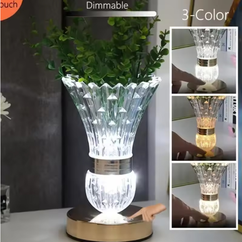 Luxury Sparkling Crystal Cordless Rechargeable 3 Color Dimmable Badminton Shape LED Table Lamp, Diamond Cut Lampshade Polished Gold Base Flicker-Free Glow, for Bedroom Living Room Home Decor Wedding Party, USB Rechargeable 3 Color Mode Glam Diamond Cut Crystal LED Lamp | Rechargeable Cordless for Living Room Bedroom Vanity Luxury Decor bedside lamp,Bedside Table Lamp,Table Lamp,night light,Tulip Table Lamp,LED Tulip Night Light,Crystal Table Lamp,Badminton Shape Lamp,Luxury LED Table Lamp,Rechargeable Crystal Lamp,3 Color Dimmable Lamp,Glam Decorative Lamp,Crystal Night Light,Gold Base Table Lamp,Sparkling Crystal Lamp,Romantic Table Lamp