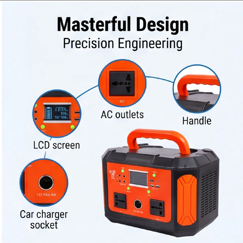 Camping Portable Power Station, Portable Handle Fast Charging Multi-Output Power Supply for Hiking RV Travel Outdoor Trips, Multi-Port AC/DC Camping Portable Power Station with Multi-Port AC/DC Fast Charging Camping Power Station, Portable Handle, Fast Charging, Multi-Output, RV Travel,portable power station,solar generator,backup power supply,portable power supply,outdoor power station,home backup power,camping power station,solar power station,multi-port power station,solar ready power station,power station with LCD display,power station with 12V port,AC outlet portable power station,rechargeable power generator,handheld portable power station,portable power station with LED light