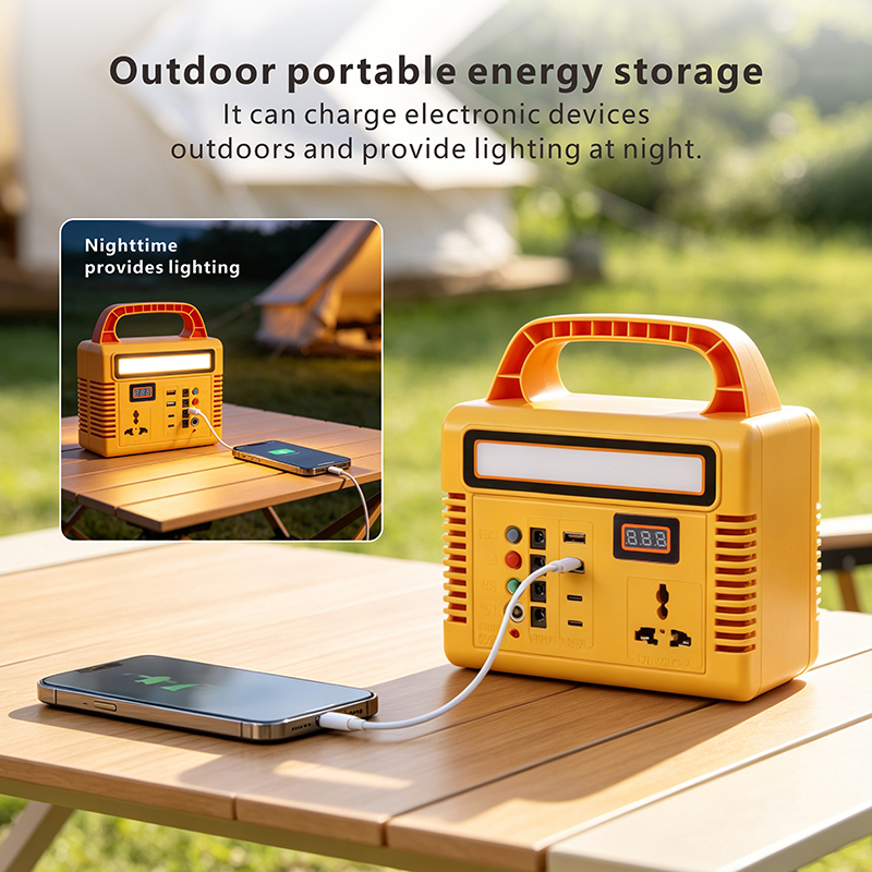 Portable Solar Power Station Kit with Foldable Solar Panel & 2 LED Bulbs, 220V Multi-Port Output Solar Generator with Digital Battery Display, Dual Charging Solar Lighting System for Home Backup Power Outage Off-Grid Living Camping Outdoor Emergency Portable Solar Power Station Kit with Foldable Solar Panel portable solar power station, solar generator, emergency power, off-grid solar, outdoor lighting,solar power station kit,portable solar generator,solar lighting system,solar power kit