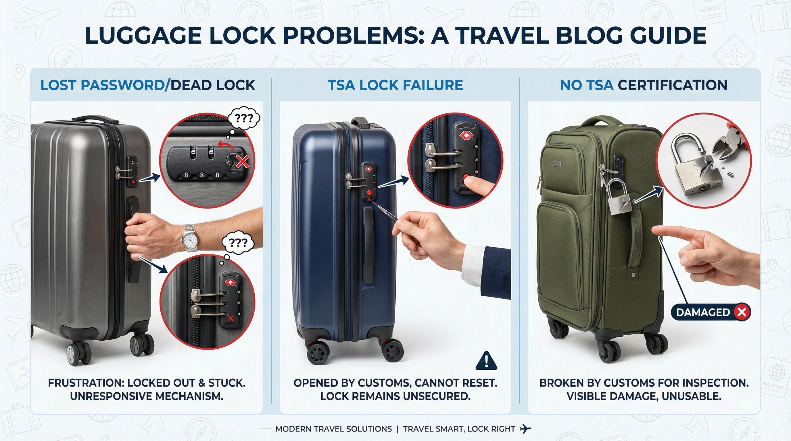 Luggage Zipper Repair & TSA Lock Fix: Easy Solutions for Common ...