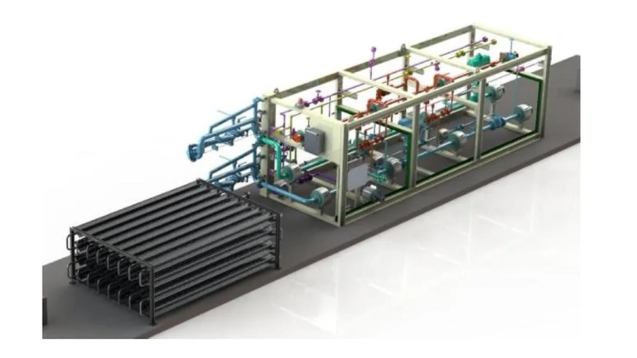 Low Temperature Bottom Loading Tanker Skid Mounted Equipment