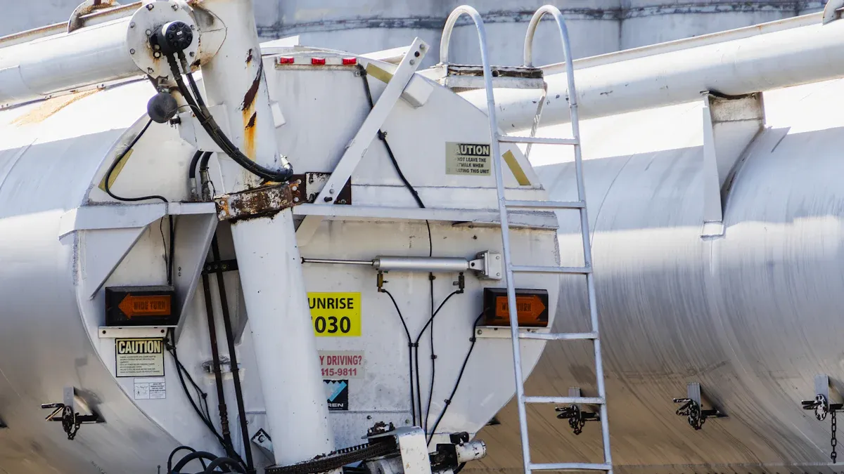 Low Temperature Bottom Loading Tanker Skid Mounted Equipment