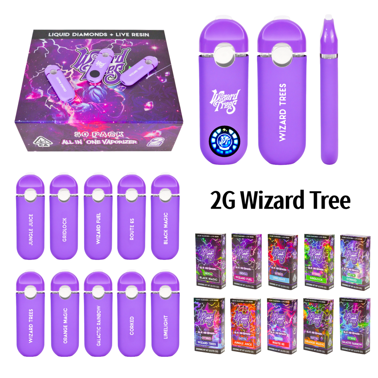 Wizard Tree 2G Disposable USA Stock (Empty)