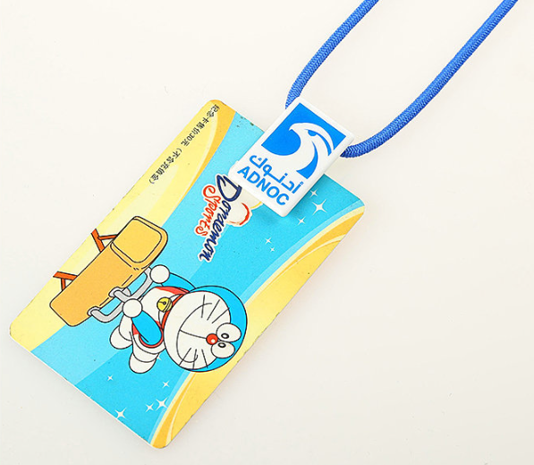 Source factory custom rope lanyard with magnetic clip lanyard ID card 3mm elastic rope straps wholesale  