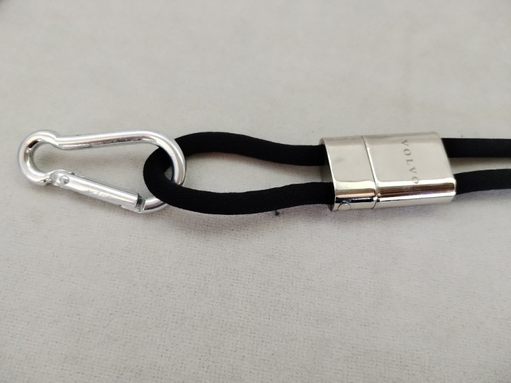 Source factory custom rope lanyard with magnetic clip lanyard ID card 3mm elastic rope straps wholesale  