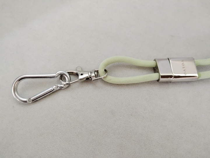 Source factory custom rope lanyard with magnetic clip lanyard ID card 3mm elastic rope straps wholesale  