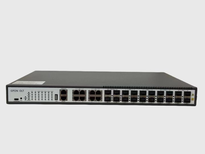 16 Ports GPON OLT--FY-G1016P Gigabit stable transmission, plug-and-play installation, low power consumption; compatible with mainstream ONU brands for FTTH/FTTB projects