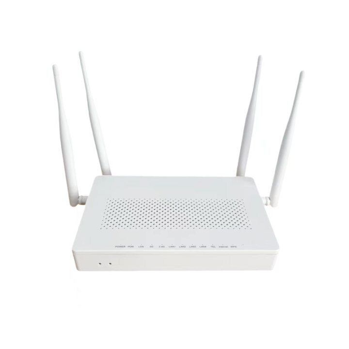 4 Antennas High Gain WiFi XPON ONU USB Sharing XPON ONU for Home Use 1GE+3FE XPON ONT with WiFi and Phone Broadband Fiber Modem XPON with WiFi Huawei/ZTE Compatible XPON ONU