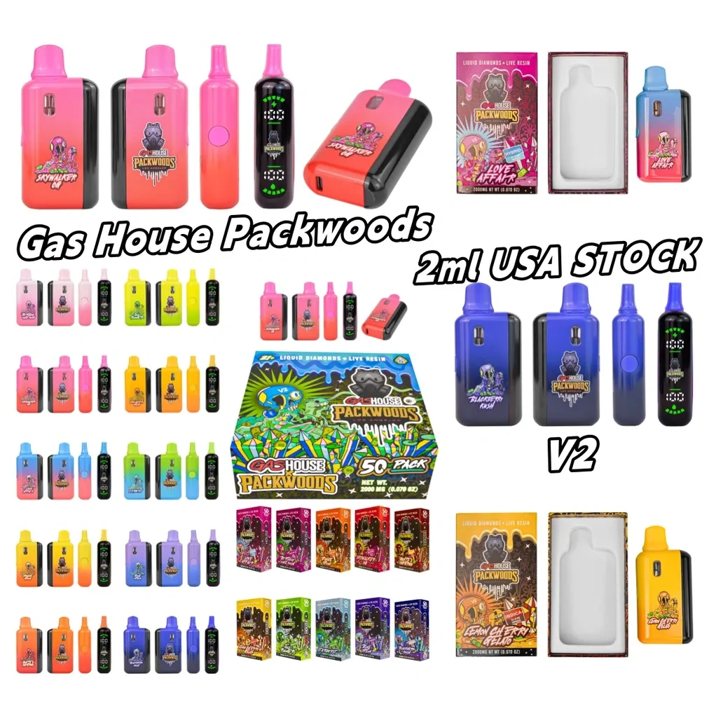 Gas House Packwoods Disposable Vape 2ml with LED Screen & 400mAh Battery