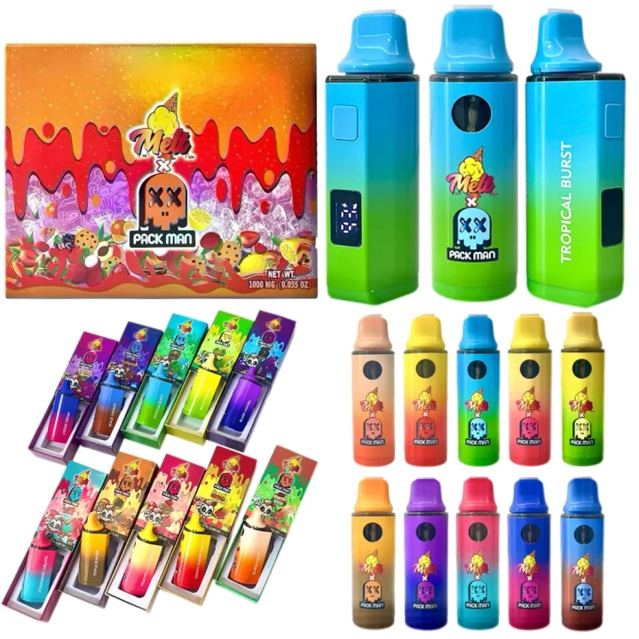 melt packman disposable vape pens 1ml Empty Led Display NO LEAK UK EU STOCK New arrival Select Flavor ::Frozen Strawberry Smack Disposables