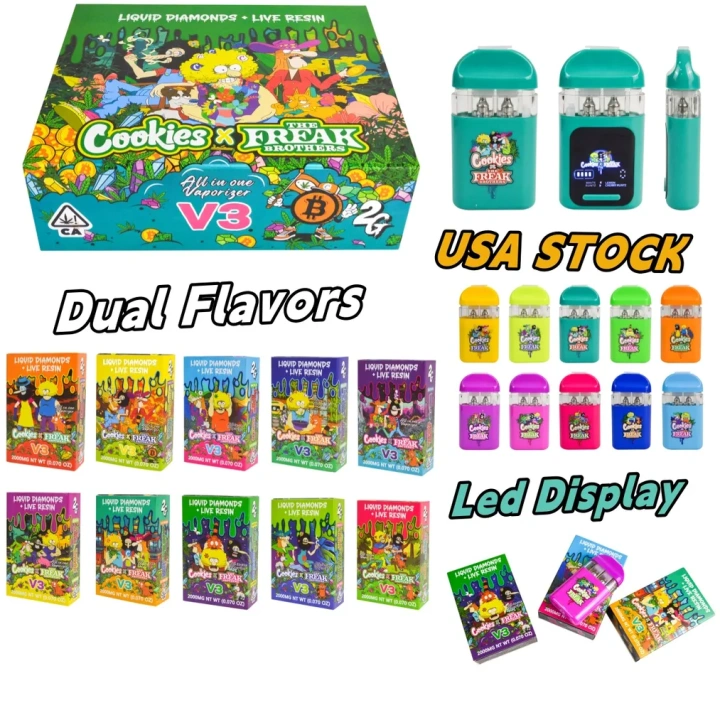 Cookies x The freak Brothers v3​ 2g Disposable USA STOCK Vape Pen