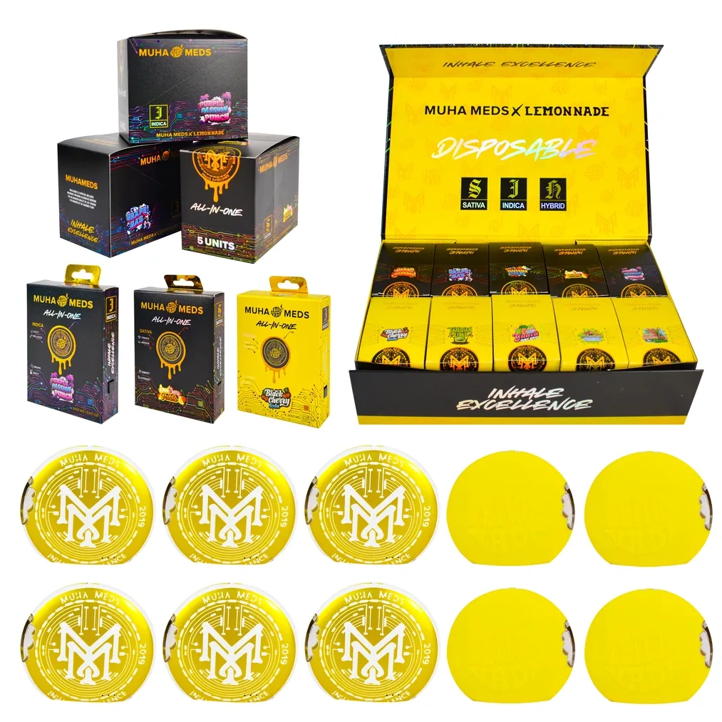muha meds vape pen price Disposable USA Stock lemonade collab 2g Empty Buy Breeze Pro | Choose Flavor:Melon Mint (Sparkling Edition) 3 for 15