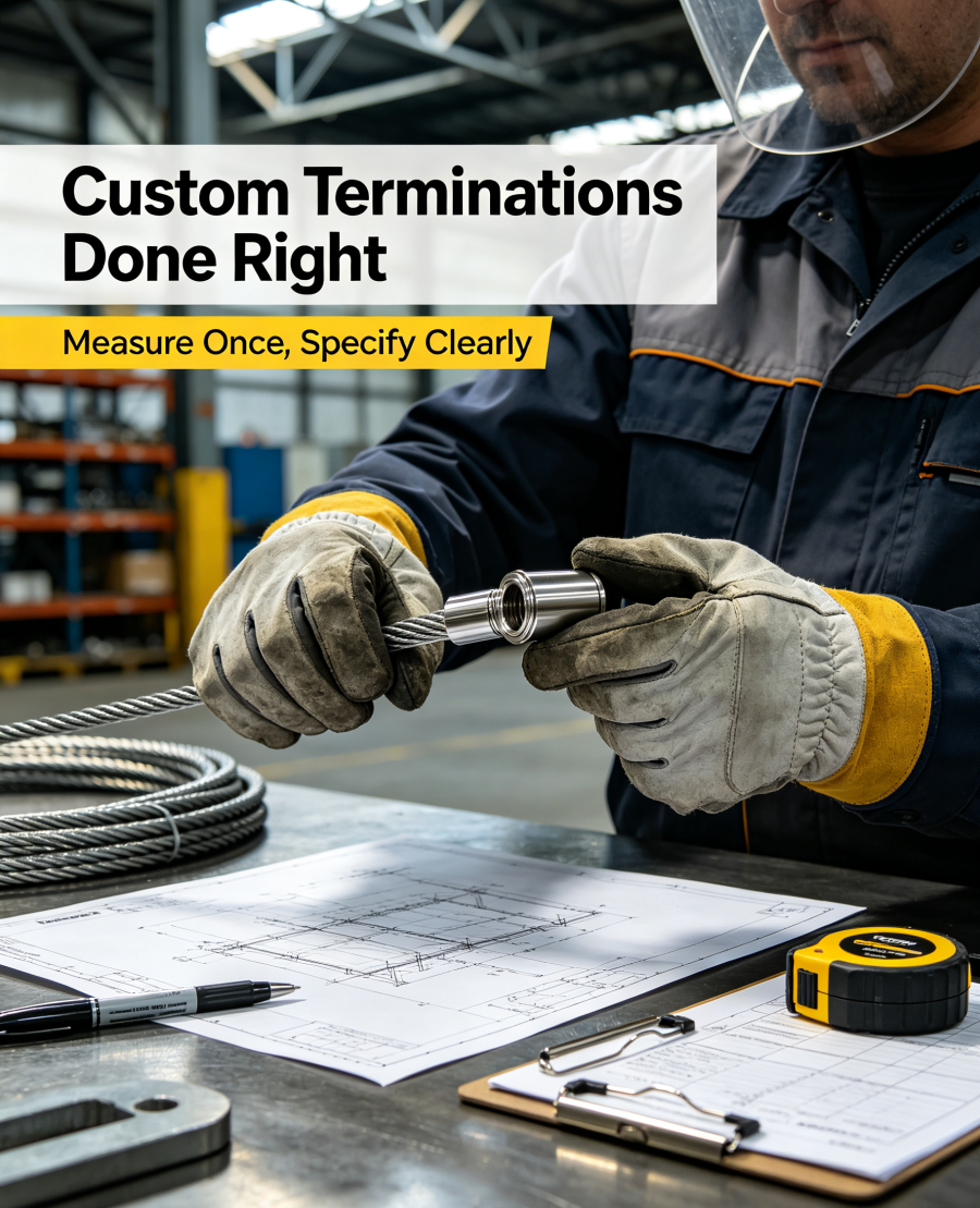 How to Specify Custom Terminated Wire Rope Without Costly Mistakes