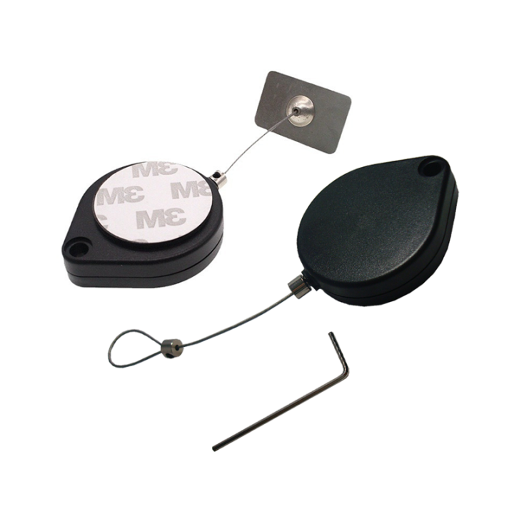 Retractable Retail Store Security Box With Stainless Steel Cord For Electronics Easy Installation